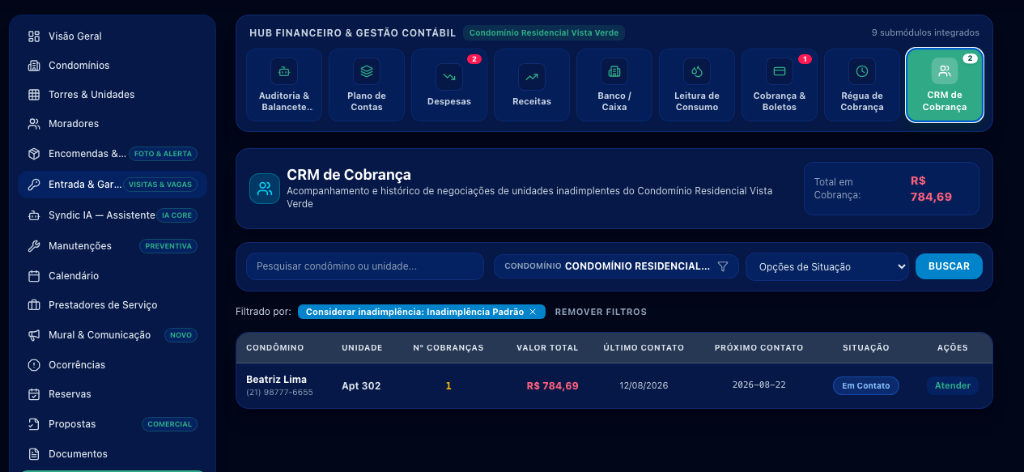 CRM de Cobrança